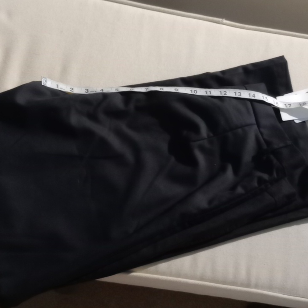 BNWT Commense wide leg black pants with diagonal flap size large - Picture 11 of 11